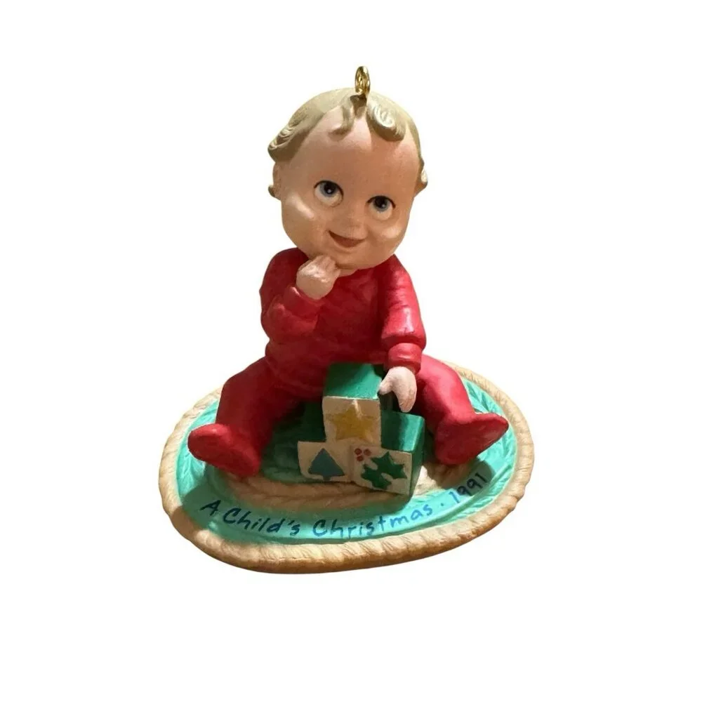 Hallmark Keepsake Christmas Ornament A Child's‎ Christmas 1991 Holiday Vintage